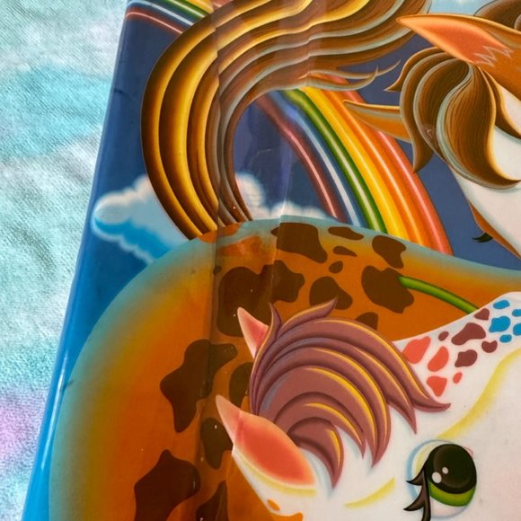 Lisa Frank Bundle Zip Up Binder Pouch Stickers Lollipop Chaser Dancing Dolphins - Picture 11 of 12